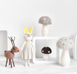 Creative wall shelf decoration bedroom living room children's room deer wool felt decorative ornaments cute furnishings