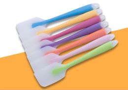Wholesale Silicon Scraper Translucent Silica Cream Scraper Baking Tool Silica Gel Scraper 7 Colours offer choose