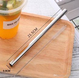 free shipping 1000pcs ecofriendly pearl milk tea drinking straws straight and bend stainless steel straws reusable beer fruit juice straws