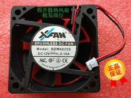 Original xfan rdm6025s DC12V 0.10a 60 * 60 * 25MM 2-wire mute cooling fan