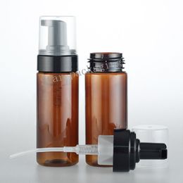 20pcs 150ml brown foam bottle, Empty bubble pump bottle 150cc Cosmetics packaging bottle of facial cleanser