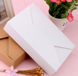 2019 caixas de presente branco envelope denominado caixa de apresentação para cartões de convite de casamento DIY Handmade Caixa De Embalagem Do Armazenamento Do Partido