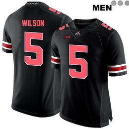 2019 new Men Ohio State Garrett Wilson #5 real Full embroidery College Jersey Size S-4XL or custom any name or number jersey