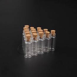 Price 3ml/3g Wood Cork Glass Vial Small Clear Decorative Bottle 200pcs/lot