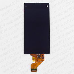 100PCS LCD Display Touch Screen Digitizer Assembly Replacement Parts for Sony Z1 Compact Z1 Mini D5503 M51W free DHL