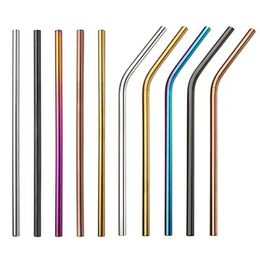 215x8MM Extra Wide Stainless Steel Straws,Multi-Color 8.5 Inch and Dia 8mm Reusable Drinking Metal Straw for Party Tea Milkshake