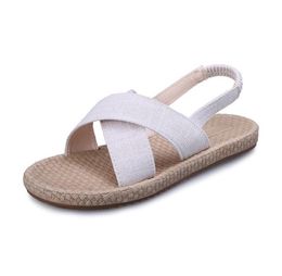 Sandali con lacci firmati Donna Piattaforma piatta estiva casual per sandali da spiaggia per ragazza Taglia EU: 36-40 ADF-871