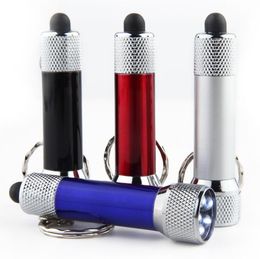 Mini 5 led flashlights torch Aluminium alloy power torches with key ring portable ultra bright flasglight torch free dhl shipment