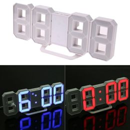 Modern Watches Digital LED Table Snooze Desk Wall Clock 24 or 12-Hour Display mechanism Alarm Y200109