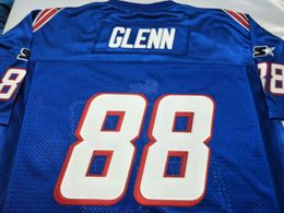 custom RARE men #88 TERRY GLENN Game Worn RETRO Jersey 1999 With Team Men College Jersey Size S-4XL or custom any name or number jersey