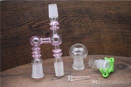 wholesale Colorful Reclaim Ash Catcher 14.4mm 18.8mm Male Female Joint Reclaim Ash Catcher Adapter With Keck Clip For Glass Bong Oil Rig