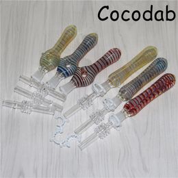 10mm nectar dab straws glass smoking pipes mini bong hookahs for Oil Rigs glass nectar pipe