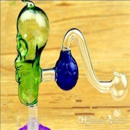 Hookah accessories skeleton football pot Wholesale Glass bongs Oil Burner Glass Pipes Water Pipes Oil Rigs Smoking