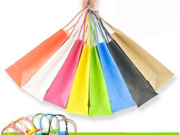 Party Gift Bags Favours Wrap Packaging bag Wedding party decorations props Kraft paper bag, garment bag, paper, portable paper bag