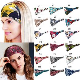 Vintage Cotton Headbands for Lady Girl Bohemian Style Flower Printed Hair Jewellery Yoga Headbands for Women Free Shipping