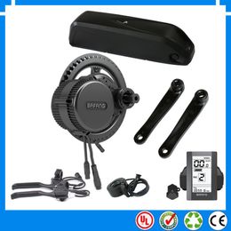 EU EE. UU. sin impuestos bafang BBS02B 48 v 500 w medio motor de manivela central bicicleta eléctrica kit de conversión con 48 batería de li