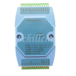 Freeshipping 0-20MA/4-20MA/0-5V/0-10V 8 way Analogue acquisition and 4 way Analogue output acquisition module MODBUS RS485