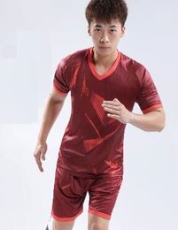 2019 popular Custom Blank wear Soccer Jerseys Sets Customised Soccer Tops With Shorts Training Short Running soccer uniform yakuda fitness