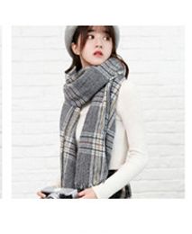 Wholesale-Plaid scarf girl winter Korean edition joker students British fashion classic Japanese scarf man 85*185cm