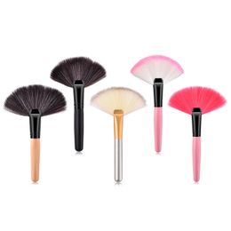 Big Fan Shape Makeup Brush Loose Powder Brusher Cosmetic Foundation Blending Blush Concealer Brush Fast Shipping F3282