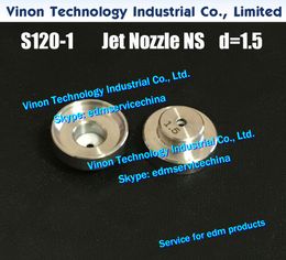 Ø1.5mm S120-1 Jet Nozzle NS (Stainless+Ceramic) 0205997 Upper FJ-AWT for AQ,AD,AG,AQ400,AQ600,AG400,AG600 edm Water Nozzle 11826LA
