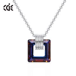 Fashion-and American simple fashion necklace with Swarovski crystal copper plated silver