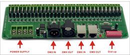 Freeshipping 30 channel DMX Decoder DMX 512 RGB Controller 30CH DMX RGB LED Strip Decoder Dimmer Driver DC9V-24V