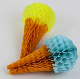 Honeycomb Balls Ice Cream Paper Lanterns Wedding Decorations Party Favours Baby Shower Supplies