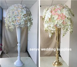 new arrival wedding banquet fake floral table centerpieces event party table flower centerpiece arch senyu0019