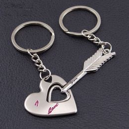 Hot new Metal Cupid Arrow Couple Keychain Pendant Creative Valentine's Day Practical Gift Keychain WCW364