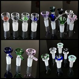 new arrival 14mm male joint heady glass bowls with handle mini glass bowl smoking accessories for water pipes hsb0015