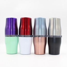 Tumbler Car Thermos Cup Insulated Water Bottle Stainless Steel Cups Vacuum Wine Beer Coffee Mug With Lids 10Oz Double Layer Drinkware C6922