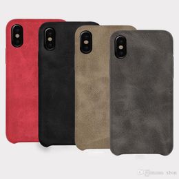 Ultra Thin Phone Cases For iPhone 5 6 7 8 Plus XS Max Cover Leather Skin Soft TPU Silicone Case For iPhone XR