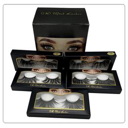 Natural long thick 6D mink lashes soft & vivid mink 3D hair false eyelashes makeup 10 styles DHL Free