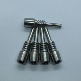 New High Quality 10MM Titanium Tip Straw Smoking Accessories Portable Innovative Design For Glass Bong Silicone Pipe Tool DHL Free
