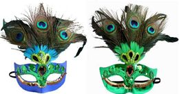 NEW Peacock Mask Sequin Christmas Mask Rhinestone Halloween Mask Masquerade Half Face Birthday Party Supplies Toys