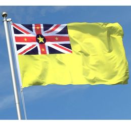 Niue Flag 90x150cm 3x5 ft Good Quality New Polyester Printing Cheap Niue Flag Banner for Home Decoration Party Festivals