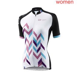 Pro team LIV Women's Cycling Jersey Breathable Summer Short Sleeves Mountain Bike Shirt Riding Bicycle Tops Outdoor Sports Cycle Wear Y21090806