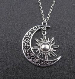 new highend retro sun goddess song of ice and fire my life moon and sun and stars necklace women