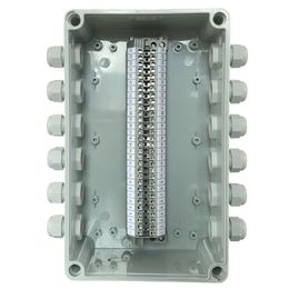 IP65 Waterproof Cable Distribution Project Junction Box 250*150*100mm with UK2.5B Din Rail Terminal Blocks Set