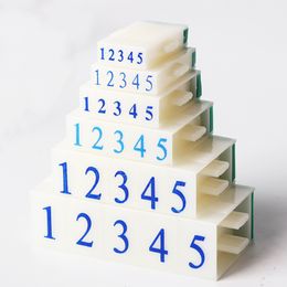 0-9 Numbers Rubber Stamp Combination DIY Crafts Adjustable Assembly Scrapbooking Supplies Plastic Identification Seal