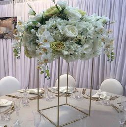 Customized size Collapsible Metal Frame Flower stand Wedding table decoration senyu0289