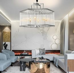 Modern Clear Crystal Chandelier Lighting LED Chandeliers For Home Lights Fixture Lustres Indoor Lights Hanging Lamp Bulbs MYY