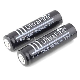 Freeshipping 20x Ultrafire 3.7V 6000mAh Li-ion 18650 Rechargeable Batteries Flashlight Li ion Batteries 18650 Lithium Rechargeable Batteries