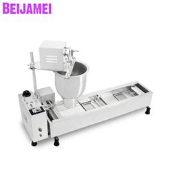 BEIJAMEI Electric Donut Fryer Machine Commercial Donuts Cake Maker Making Machines Automatic Doughnut Makers Catering Equipment