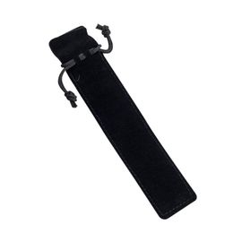 Single Rope Drawstring Bag Pens Case For Crystal Ballpoint Pen Thicken Black Colour Velvet Pouch Holder