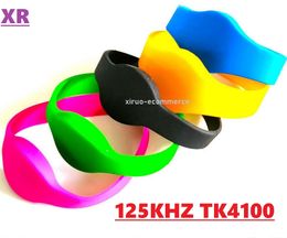 Stock! 100Pcs RFID Wristband Classic 125khz EM4100/TK4100 watch EM Silicone Wristband Bracelet Access Control Cards In Access Control Card