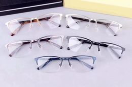 Wholesale-Brand glass frame -2019 new men's business classic glass frame half f match the strength of 0015 size 58-18-150