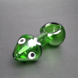 glass pipe bowl mushroom glass hand pipes thick glass hand pipes 3.3 inch green dry smoking pipes Glass smoking pipes hand blown Glass Unique Spoon Pipes