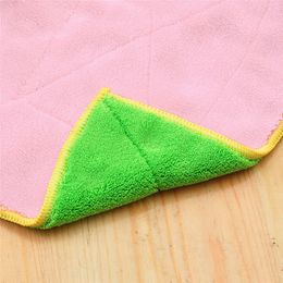 14*24cm High quality Towel Efficient Double-faced Dish Cloth Microfiber Bamboo Fiber Washing Magic Kitchen Cleaning Wiping Rags